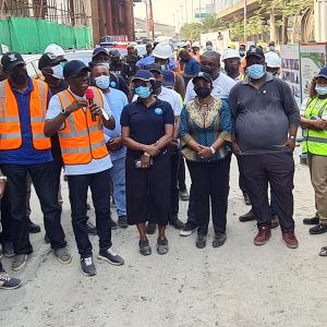 Governor Sanwo-Olu visits Blue Line Rail Station at Marina